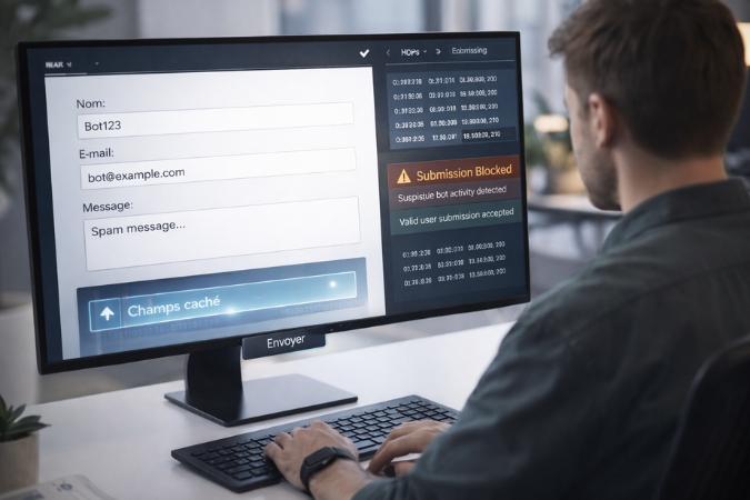Protection anti-bot : comment le honeypot bloque-t-il efficacement les soumissions automatisées sur les formulaires